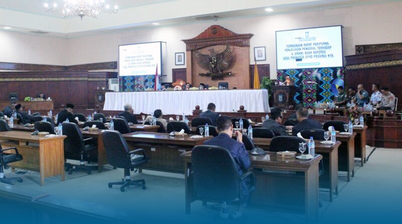 Bahas Raperda Penyelenggaraan Perizinan Berusaha di Derah, DPRD NTB Gelar Rapat Paripurna I Tahun 2023